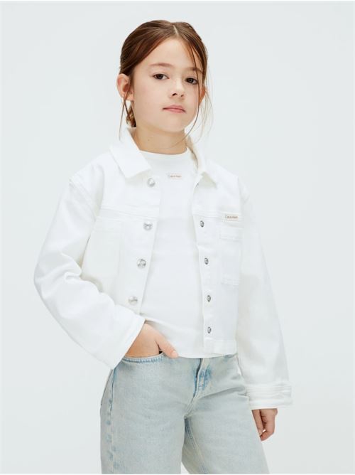 white denim jacket CALVIN KLEIN JEANS | LVCKSJD01GYAF